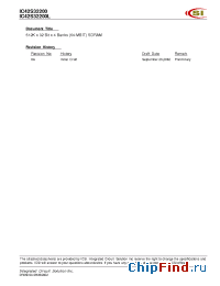 Datasheet IC42S32200/L-7B manufacturer ICSI