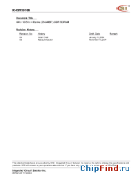 Datasheet IC43R16160 manufacturer ICSI