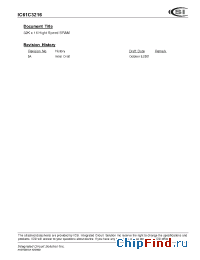 Datasheet IC61C3216-15K manufacturer ICSI