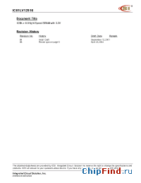 Datasheet IC61LV12816-12T manufacturer ICSI