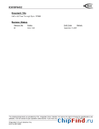 Datasheet IC61SF6432-9TQ manufacturer ICSI