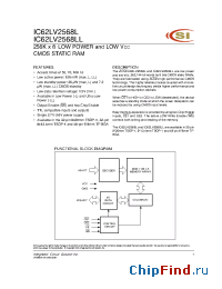 Datasheet IC62LV2568L-100TI manufacturer ICSI