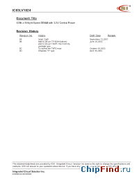 Datasheet IC63LV1024-10TI manufacturer ICSI