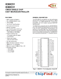 Datasheet IC80C31 производства ICSI
