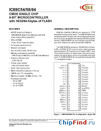 Datasheet IC89C54 manufacturer ICSI