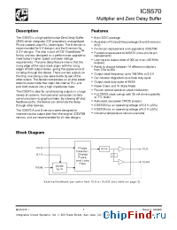 Datasheet ICS570MT manufacturer ICSI