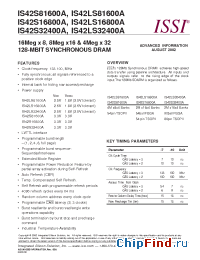 Datasheet IS42LS16800A manufacturer ICSI