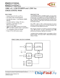 Datasheet IS62LV1024L manufacturer ICSI