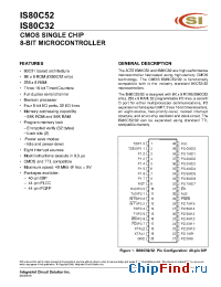 Datasheet IS80C32-40W производства ICSI