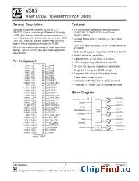 Datasheet V385AG производства ICSI