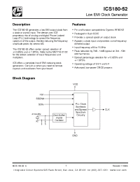 Datasheet 180M52LF manufacturer ICST