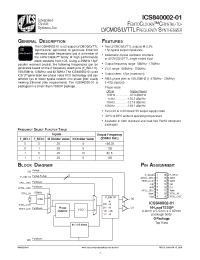 Datasheet 40002A01 manufacturer ICST