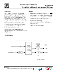 Datasheet 548-03 производства ICST