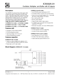 Datasheet 552AR-01LF manufacturer ICST