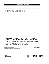 Datasheet 74LVCH16245AEV manufacturer ICST