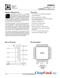 Datasheet 8701CY производства ICST