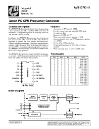 Datasheet AV9107C-11 manufacturer ICST