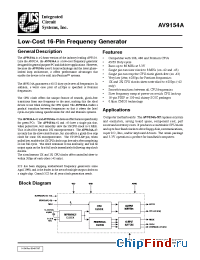 Datasheet AV9154A-43 manufacturer ICST
