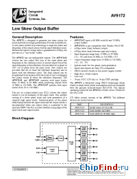 Datasheet AV9172-02CC16 manufacturer ICST