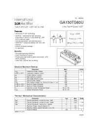 Datasheet GA150TS60U manufacturer ICST