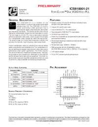 Datasheet ICS10001B21 manufacturer ICST