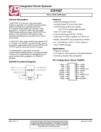 Datasheet ICS1527G-110LF manufacturer ICST