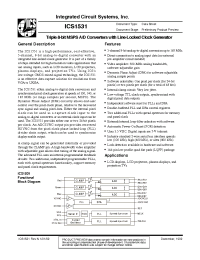 Datasheet ICS1531 manufacturer ICST