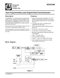 Datasheet ICS1574B manufacturer ICST