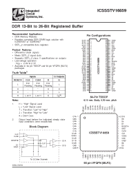 Datasheet ICS16859 manufacturer ICST
