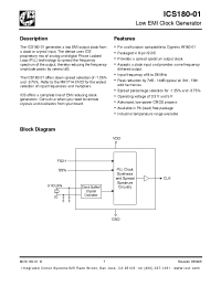 Datasheet ICS180M-01T manufacturer ICST