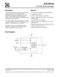 Datasheet ICS180M-03LFT производства ICST