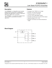 Datasheet ICS2304NZ-1 manufacturer ICST