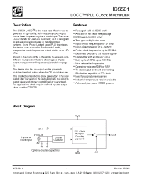 Datasheet ICS501MIT manufacturer ICST