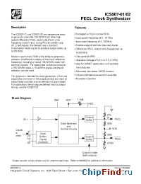 Datasheet ICS507M-01-DWF manufacturer ICST