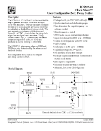 Datasheet ICS527R-01I manufacturer ICST