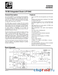 Datasheet ICS5342GENDAC manufacturer ICST