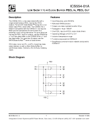 Datasheet ICS554GI-01AT manufacturer ICST