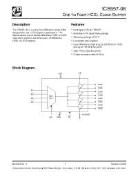 Datasheet ICS557-06 manufacturer ICST