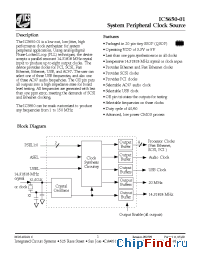 Datasheet ICS650 manufacturer ICST