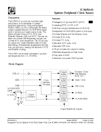 Datasheet ICS650R-01IT manufacturer ICST