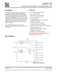 Datasheet ICS671M-06I manufacturer ICST