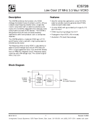 Datasheet ICS728MLFT manufacturer ICST