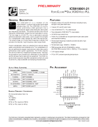 Datasheet ICS810001-21 manufacturer ICST