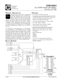 Datasheet ICS813001I manufacturer ICST