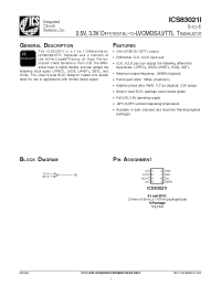 Datasheet ICS83021AMILF manufacturer ICST