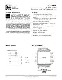 Datasheet ICS8344I manufacturer ICST