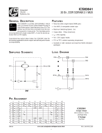 Datasheet ICS83841BHLF производства ICST