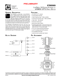 Datasheet ICS83905AMT manufacturer ICST