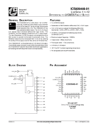 Datasheet ICS83948I-01 manufacturer ICST