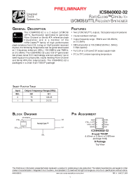 Datasheet ICS840002-32 manufacturer ICST